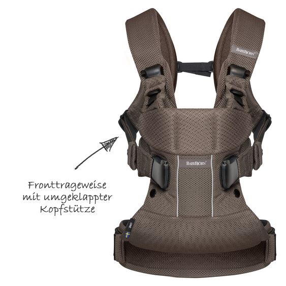 BabyBjörn Babytrage One Air Mesh Ergonomic - Schokoladenbraun