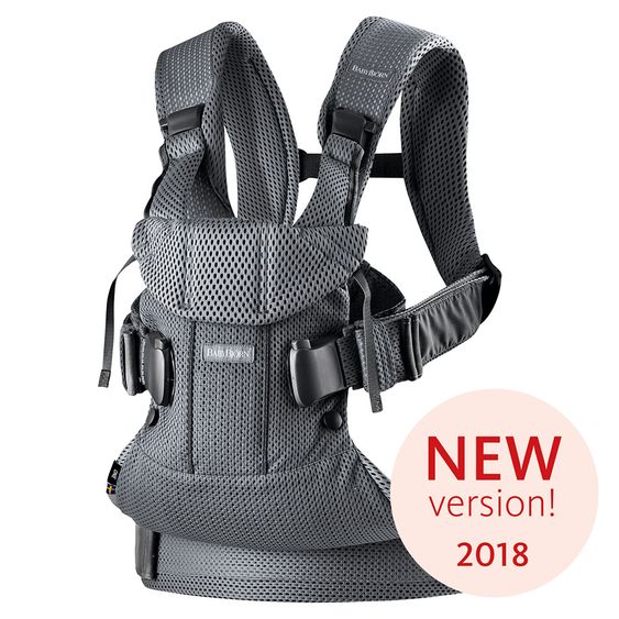 BabyBjörn Babytrage One Air Mesh Neue Version - Anthrazitgrau
