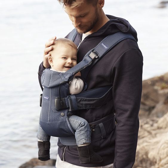 BabyBjörn Babytrage One Air Mesh Neue Version - Marineblau