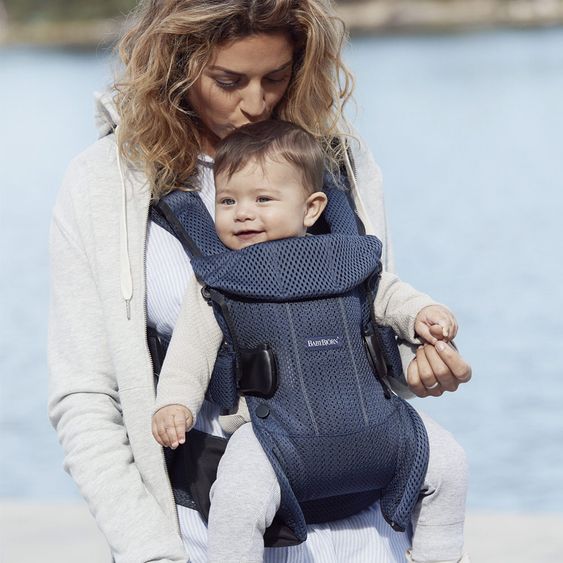 BabyBjörn Babytrage One Air Mesh Neue Version - Marineblau
