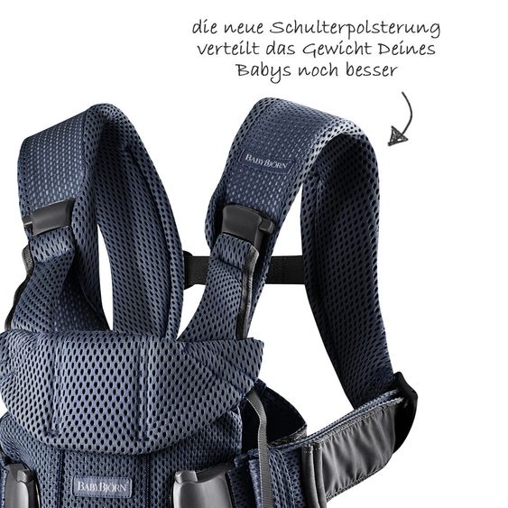 BabyBjörn Babytrage One Air Mesh Neue Version - Marineblau