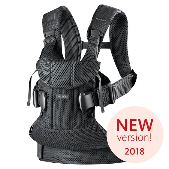 BabyBjörn Babytrage One Air Mesh Neue Version - Schwarz