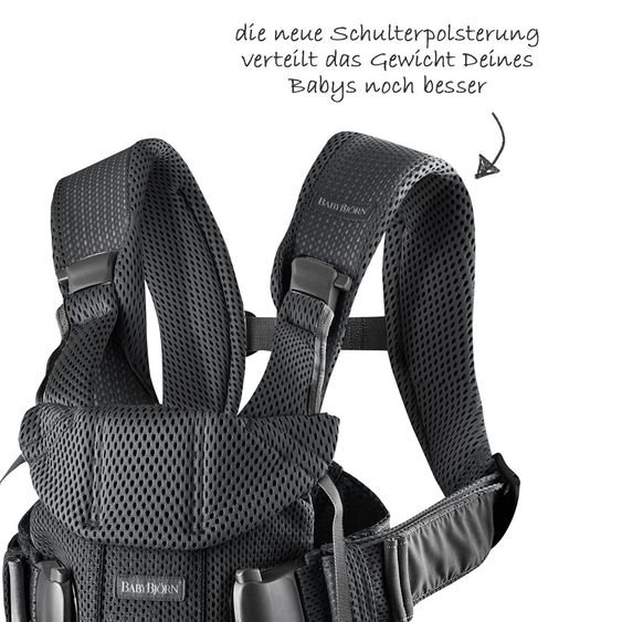 BabyBjörn Babytrage One Air Mesh Neue Version - Schwarz