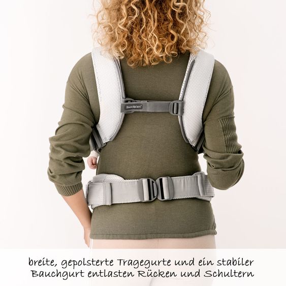 BabyBjörn Babytrage One Air Mesh Neue Version - Silber