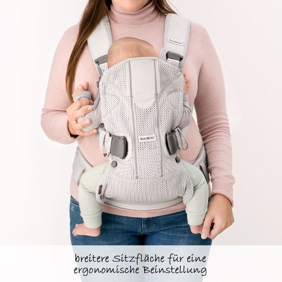 BabyBjörn Babytrage One Air Mesh Neue Version - Silber