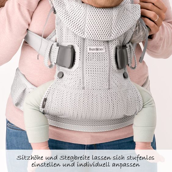BabyBjörn Babytrage One Air Mesh Neue Version - Silber