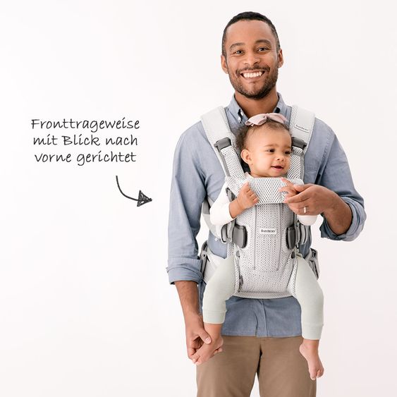 BabyBjörn Babytrage One Air Mesh Neue Version - Silber