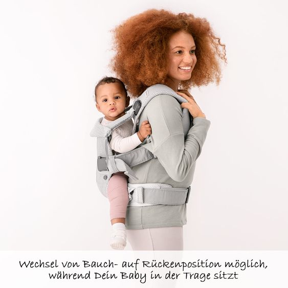 BabyBjörn Babytrage One Air Mesh Neue Version - Silber