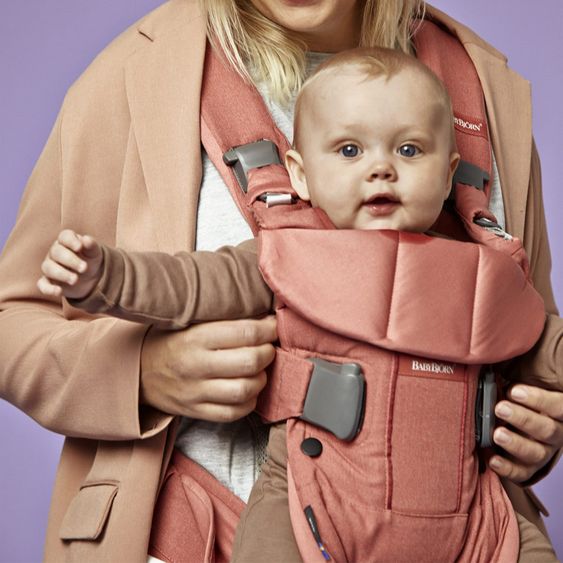 BabyBjörn Babytrage One Cotton Mix Be You - Terrakotta Pink