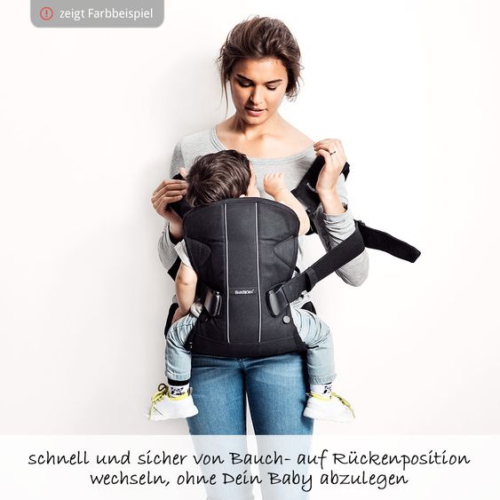 BabyBjörn Babytrage One Cotton Mix Ergonomic - Jeans - Mitternachtsblau