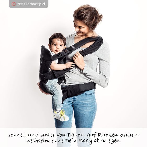 BabyBjörn Babytrage One Cotton Mix Ergonomic - Jeans - Mitternachtsblau