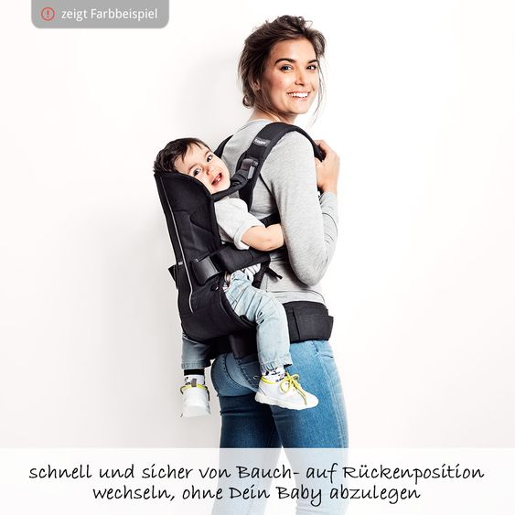 BabyBjörn Babytrage One Cotton Mix Ergonomic - Jeans - Mitternachtsblau