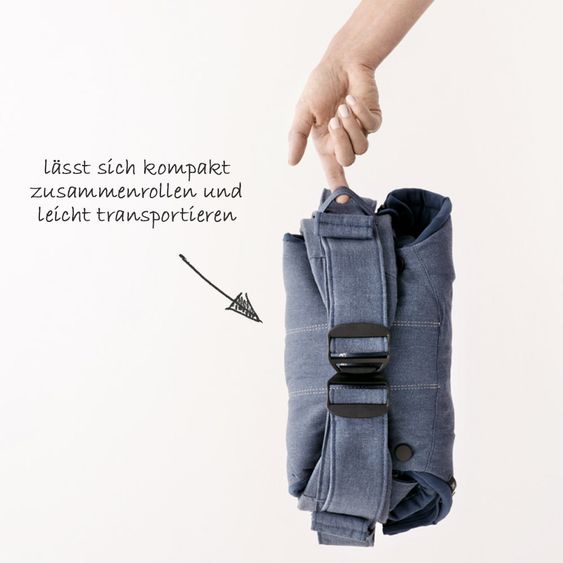 BabyBjörn Babytrage One Cotton Mix Neue Version - Classic Jeans Mitternachtsblau