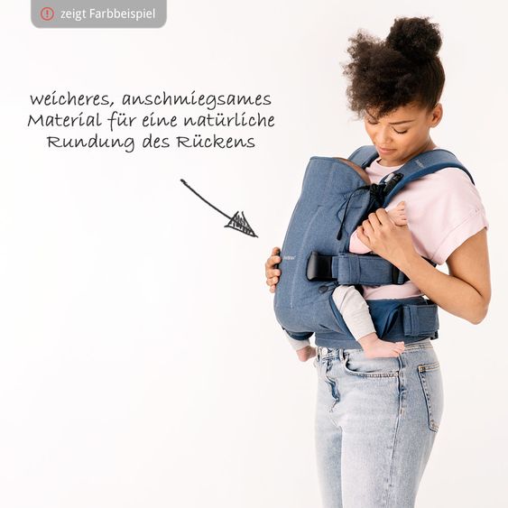 BabyBjörn Babytrage One Cotton Mix Neue Version - Dunkelgrau