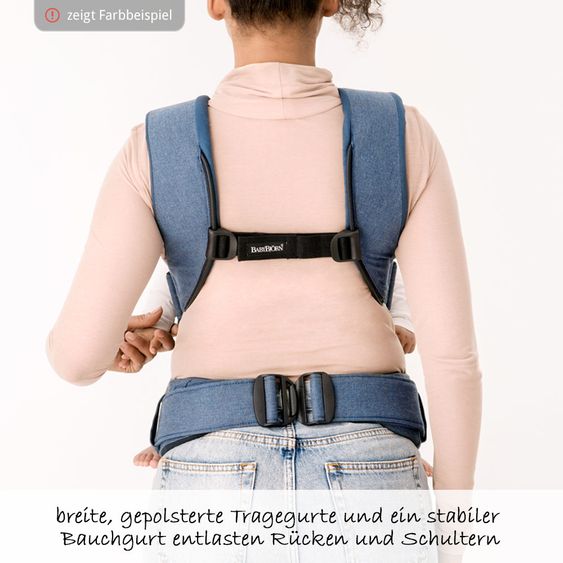 BabyBjörn Babytrage One Cotton Mix Neue Version - Dunkelgrau