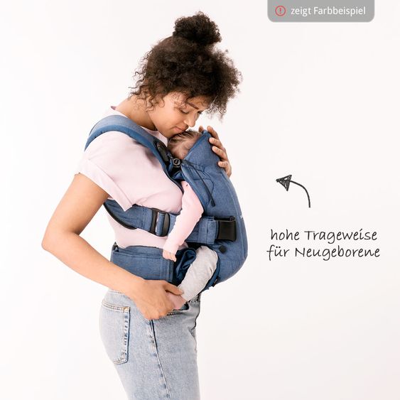 BabyBjörn Babytrage One Cotton Mix Neue Version - Dunkelgrau