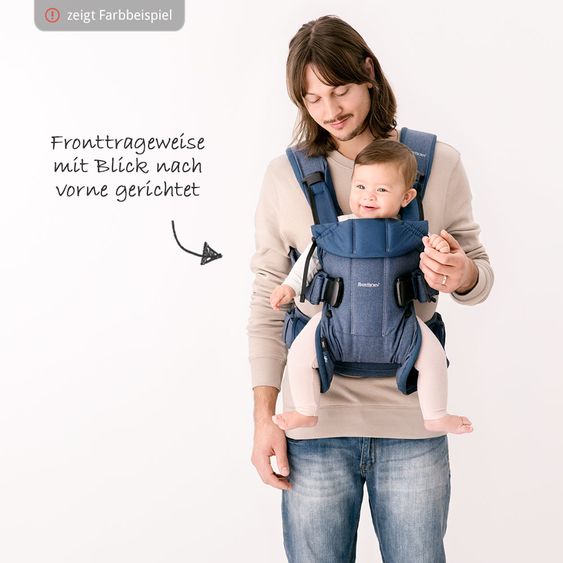 BabyBjörn Babytrage One Cotton Mix Neue Version - Dunkelgrau