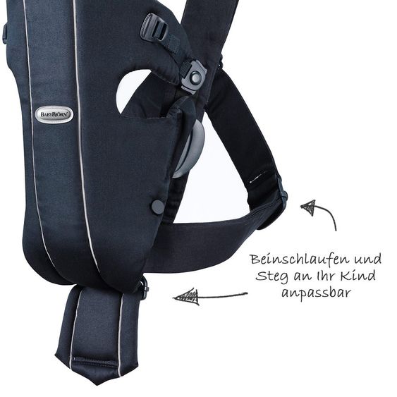 BabyBjörn Babytrage Original Cotton - Dunkelblau