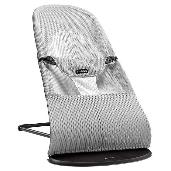 BabyBjörn Babywippe Balance Soft Mesh - Silber Weiß