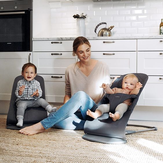 BabyBjörn Babywippe Bliss Cotton - Anthrazit