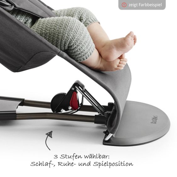 BabyBjörn Babywippe Bliss Cotton - Anthrazit