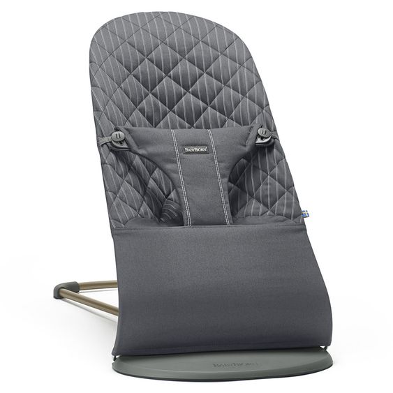 BabyBjörn Babywippe Bliss Cotton - Nadelstreifen - Grau
