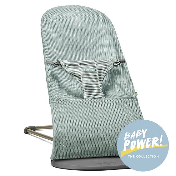 BabyBjörn Babywippe Bliss Mesh Baby Power - Frostgrün