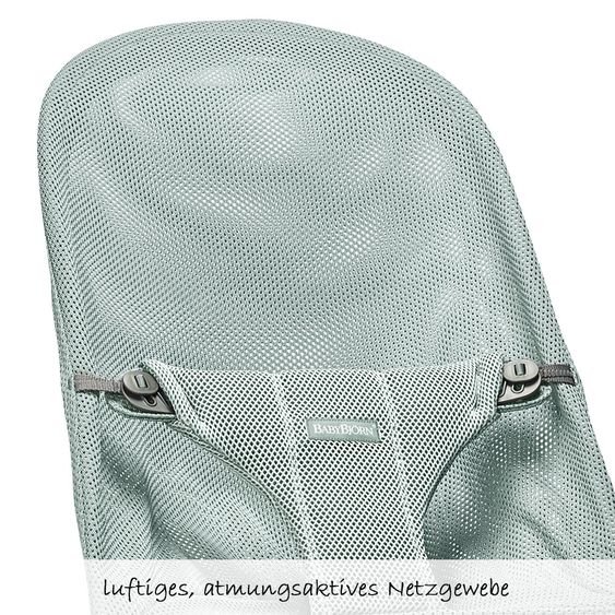 BabyBjörn Babywippe Bliss Mesh Baby Power - Frostgrün
