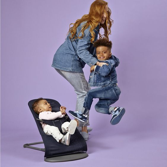 BabyBjörn Babywippe Bliss Mesh Be You - Marineblau