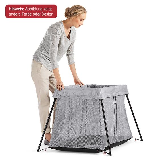 BabyBjörn Set Reisebett Light + Spannbetttuch - Schwarz