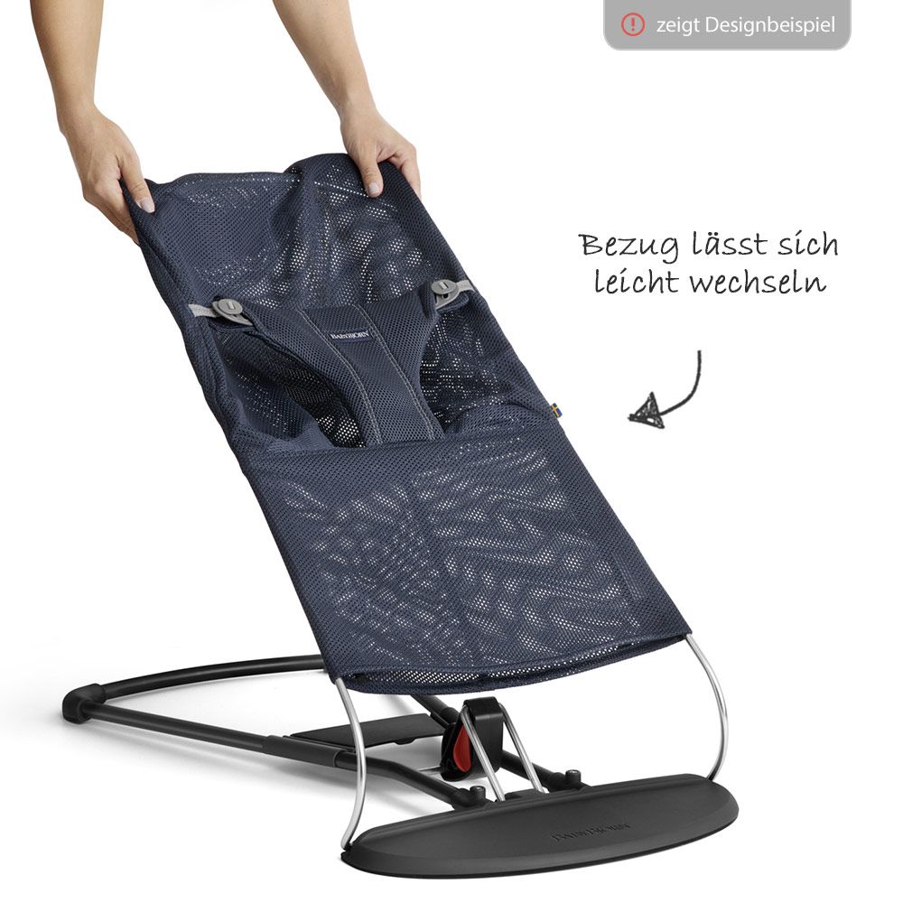 BabyBjörn Sitzbezug Bliss Cotton - Anthrazit