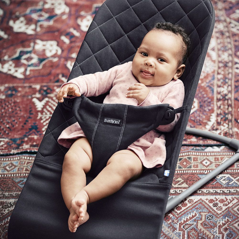 BabyBjörn Sitzbezug Bliss Cotton - Anthrazit