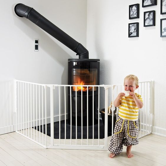 BabyDan Flexibles Schutzgitter Flex L 90 - 225 cm - Weiß
