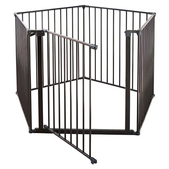 BabyDan Flexibles Schutzgitter XXL 90 - 350 cm - Schwarz