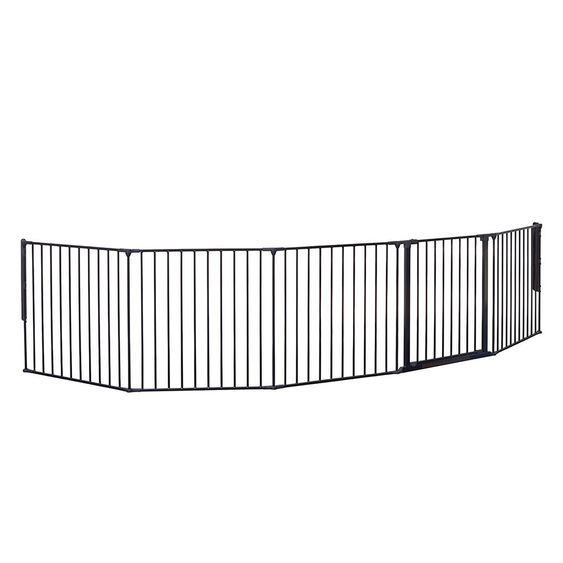 BabyDan Flexibles Schutzgitter XXL 90 - 350 cm - Schwarz
