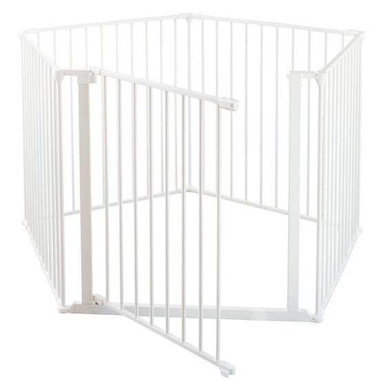 BabyDan Flexibles Schutzgitter XXL 90 - 350 cm - Weiß
