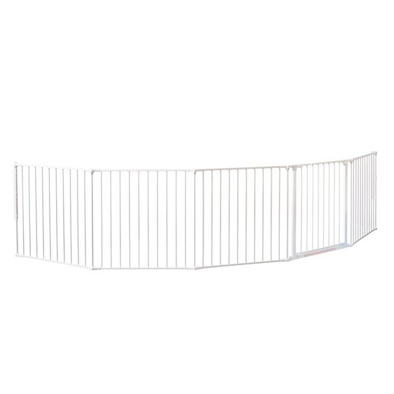 BabyDan Flexibles Schutzgitter XXL 90 - 350 cm - Weiß