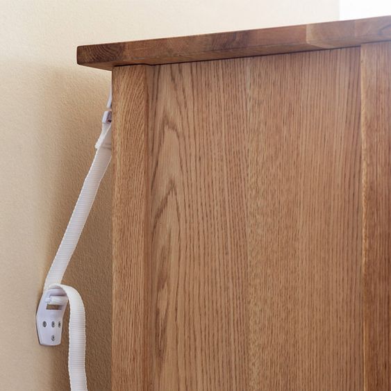BabyDan Furniture tilt protection 2er Pack - White