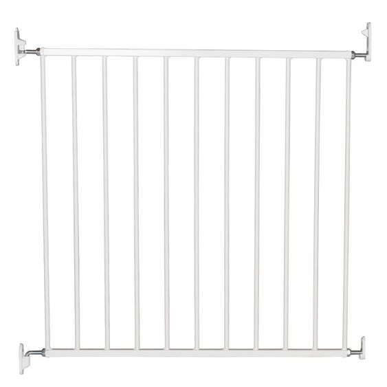 BabyDan Türschutzgitter No Trip - Metall 72 x 78,5 cm - Weiß