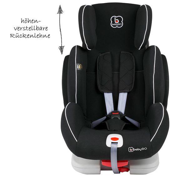 Babygo Kindersitz Sira-Isofix - Schwarz