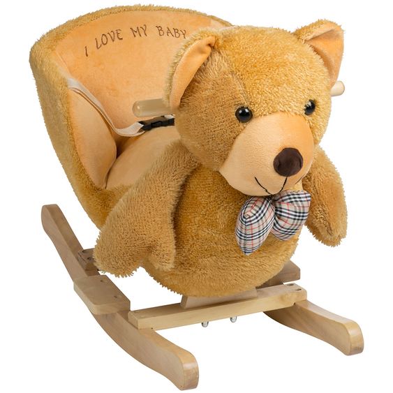 Babygo Sound-Schaukeltier Bär - Braun