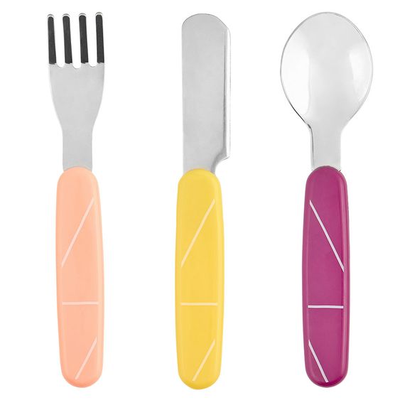 Babymoov 3 piece cutlery set - Apricot