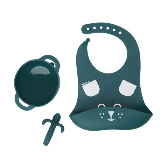 Babymoov Set di pettorine in silicone a 3 pezzi First'ISY - Cane