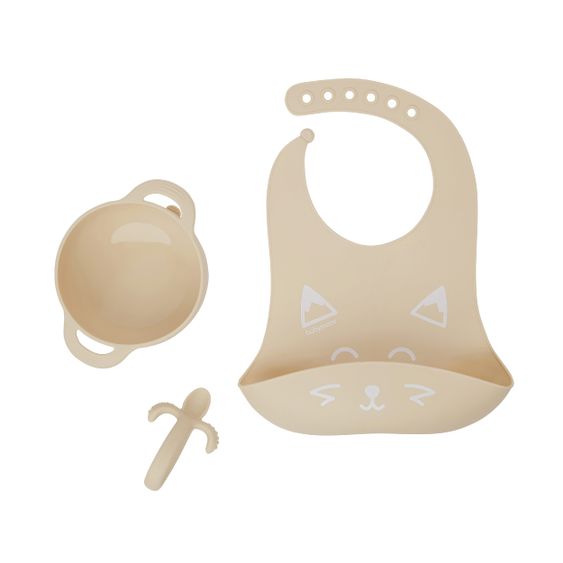 Babymoov 3-piece silicone tableware set First'ISY - Fox