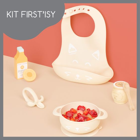 Babymoov 3-piece silicone tableware set First'ISY - Fox