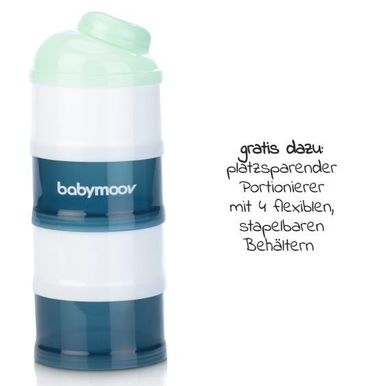 Babymoov Milky Now Baby Bottle Maker + Free Powdered Milk Portioner - Arctic Blue