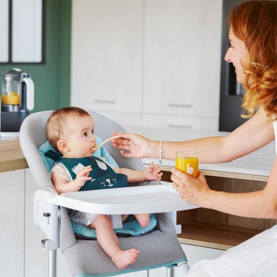 Babymoov Nutribaby, macchina per la pappa in vetro + contenitore GRATUITO Confezione da 6 ciotole ISY in vetro - Green Forest