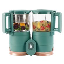 Babynahrungszubereiter Nutribaby Glas - schonendes Dampfgaren, Mixen, Sterilisieren, Aufwärmen & Auftauen - Green Forest