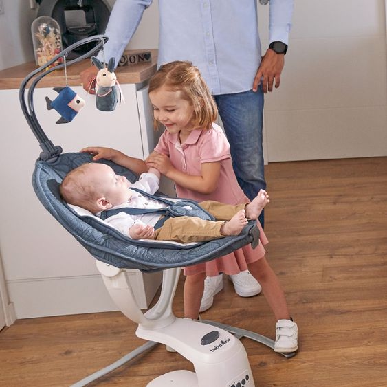 Babymoov Babyschaukel Swoon Motion - Blue Petal