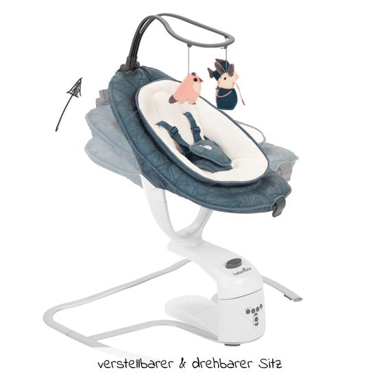 Babymoov Babyschaukel Swoon Motion - Blue Petal